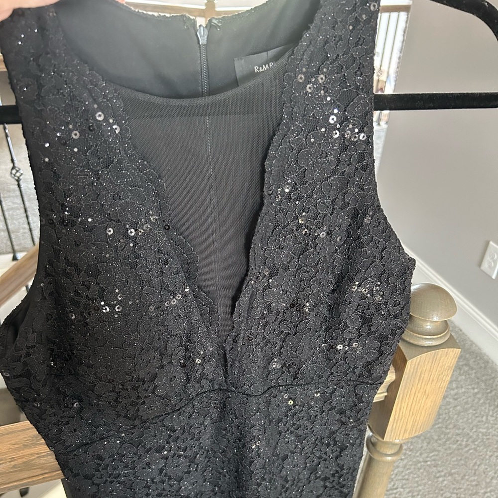 black sequin mini dress